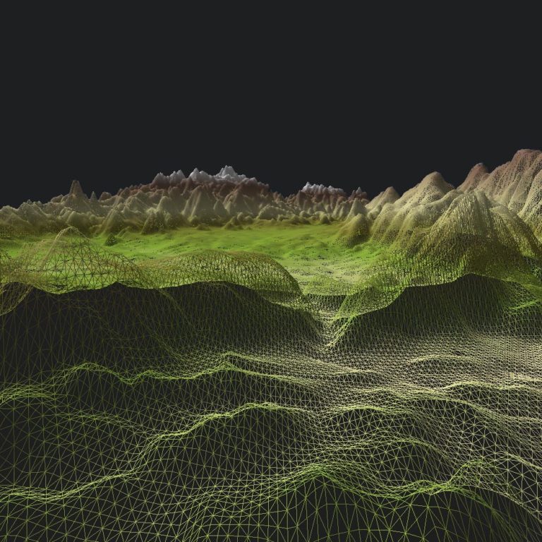 Modèle numérique de terrain d'une portion de la Corse - Guillaume Sciaux - Cartographe professionnel