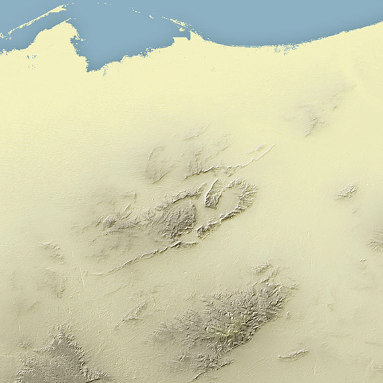 Fond de plan du désert du Sinaï (extrait) - Guillaume Sciaux - Cartographe professionnel