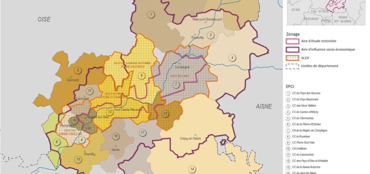 Carte des SCOT et EPCI dans le périmètre de MAGEO - Guillaume Sciaux - Cartographe professionnel