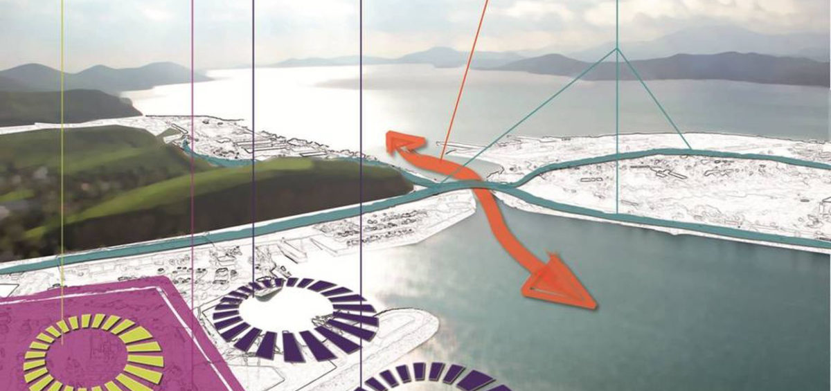 Schéma conceptuel de l'aménagement de la zone ouest du port de Nouméa - Guillaume Sciaux - Cartographe professionnel