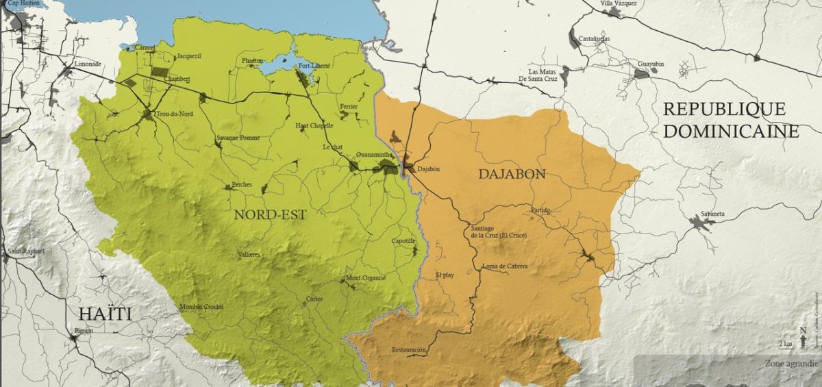 Deux régions d'études entre Haiti et la République Dominicaine - Guillaume Sciaux - Cartographe professionnel