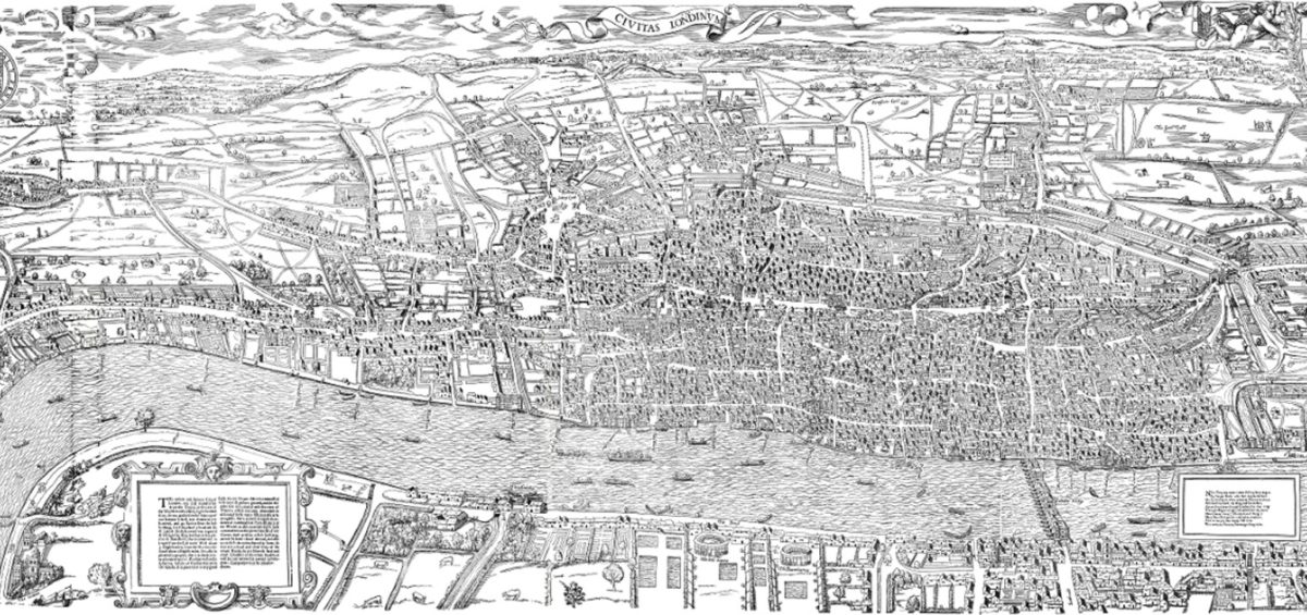 Londres Agas carte - Guillaume Sciaux - Cartographe professionnel