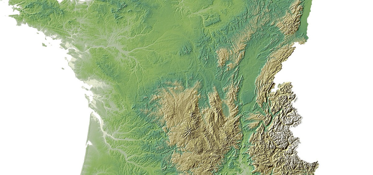 France relief 1 SD - Guillaume Sciaux - Cartographe professionnel