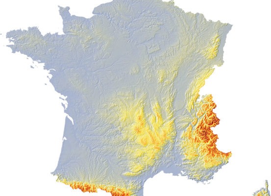 France relief 2 SD - Guillaume Sciaux - Cartographe professionnel