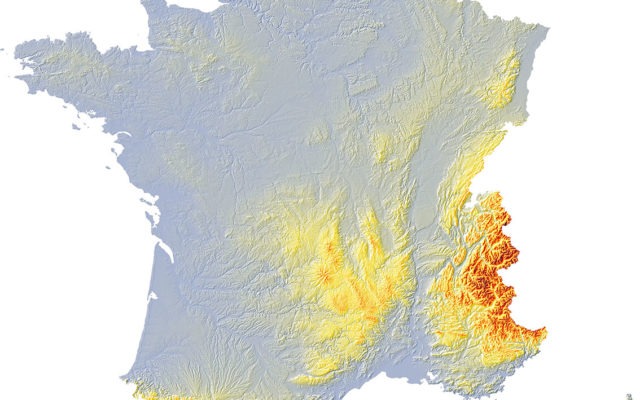 France relief 2 SD - Guillaume Sciaux - Cartographe professionnel