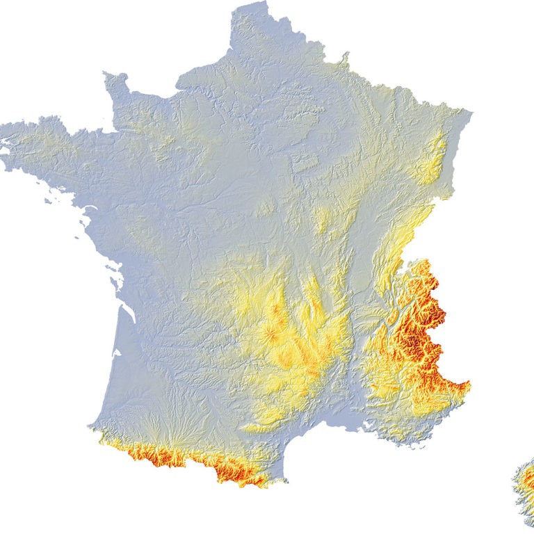 France relief 2 SD - Guillaume Sciaux - Cartographe professionnel