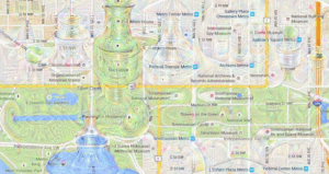 Deep dream - Carte de Washington DC