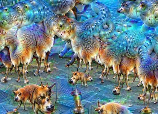 DeepDream et ses cartes psychédéliques Image transformée progressivement par 50 itérations de l'algorithme DeepDream