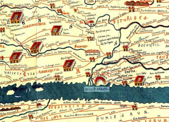 La table de Peutinger, ou la carte de tous les chemins qui mènent à Rome. Carte de Peutinger - Guillaume Sciaux - Cartographe professionnel