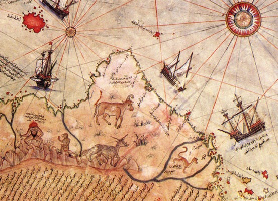 Piri Reis extrait - Guillaume Sciaux - Cartographe professionnel
