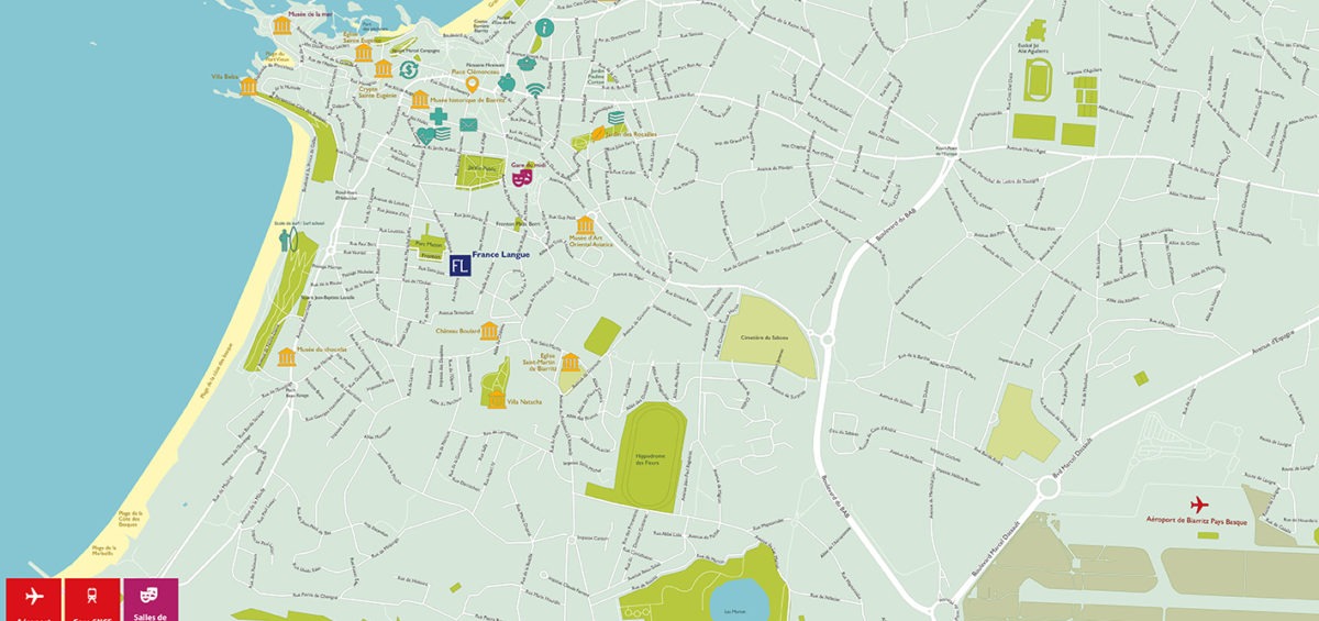 Plan de Biarritz - Guillaume Sciaux - Cartographe professionnel