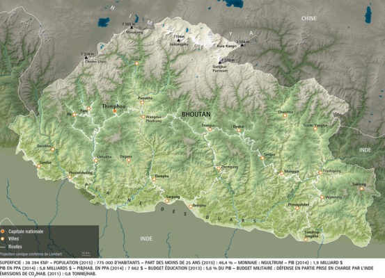 Atlas-dessous-des-cartes-bhoutan - Guillaume Sciaux - Cartographe professionnel