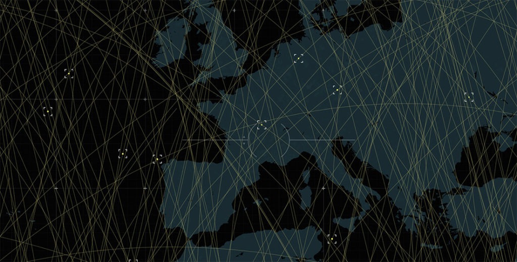 Line of sight - Satellites cartographie image