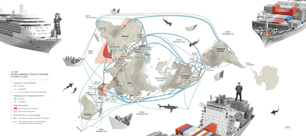 2038 les futurs du monde - Carte des routes maritimes