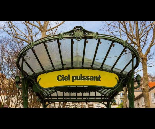 Anagramme métro Paris - Ciel puissant - Guillaume Sciaux - Cartographe professionnel