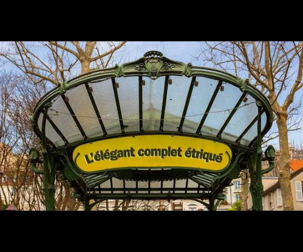 Anagramme métro Paris - L'élégant complet étriqué - Guillaume Sciaux - Cartographe professionnel