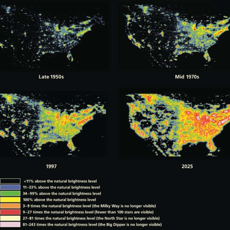 Pollution lumineuse USA