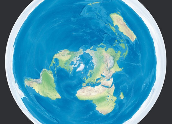 La Terre en projection azimutale équidistante - Guillaume Sciaux - Cartographe professionnel