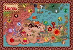 Game of Thrones - Carte moyen age (11) - Dorne - Guillaume Sciaux - Cartographe professionnel