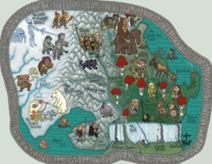 Game of Thrones - Carte moyen age (2) - Au-delà du mur - Guillaume Sciaux - Cartographe professionnel