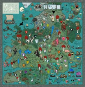 Game of Thrones - Carte moyen age (3) - Nord - Guillaume Sciaux - Cartographe professionnel