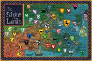 Game of Thrones - Carte moyen age (9) - Terres de l'Orage - Guillaume Sciaux - Cartographe professionnel