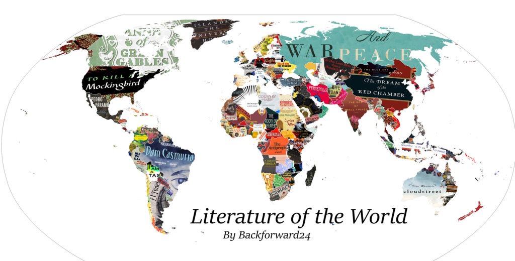 Carte des livres du monde