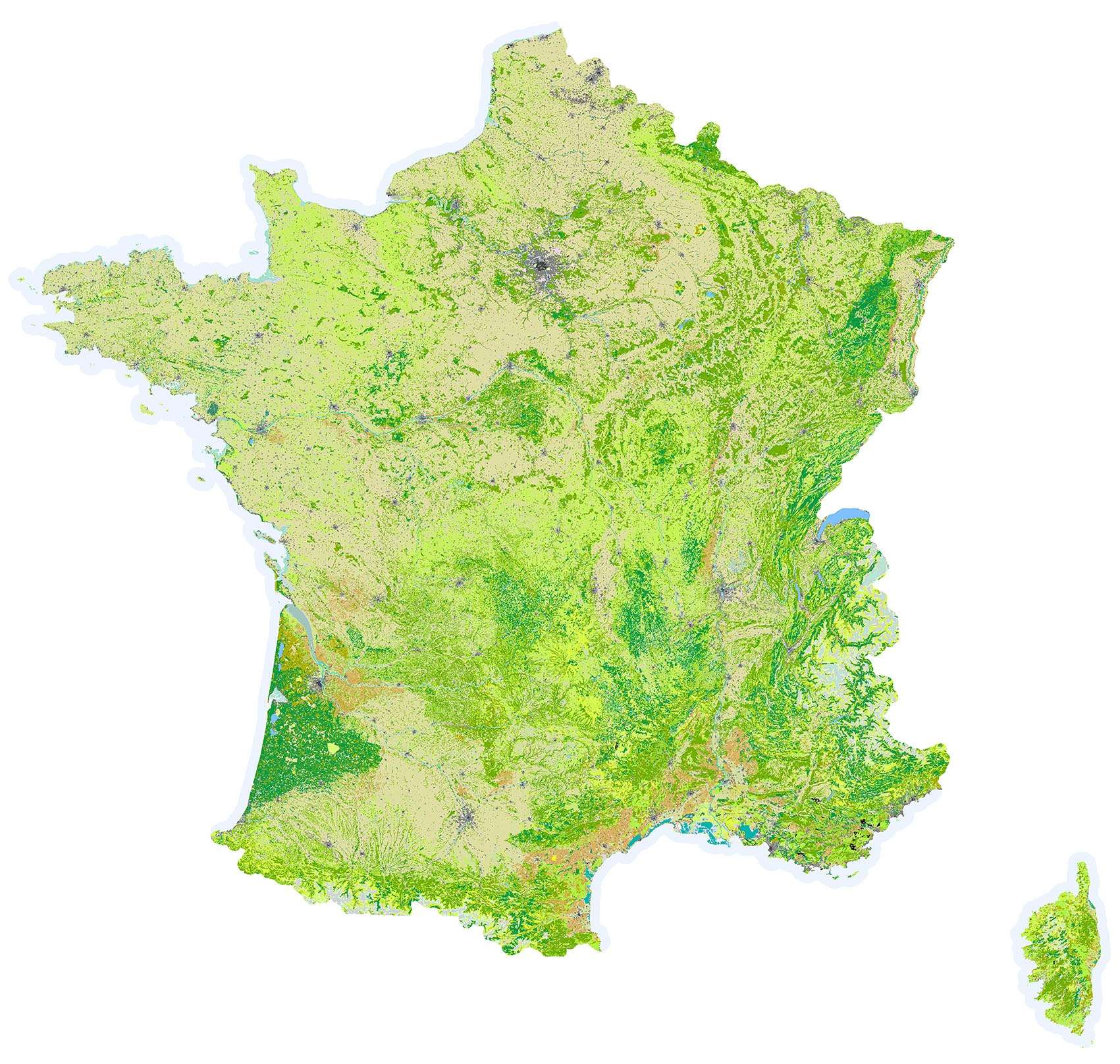 Occupation du sol SD France - Guillaume Sciaux - Cartographe professionnel