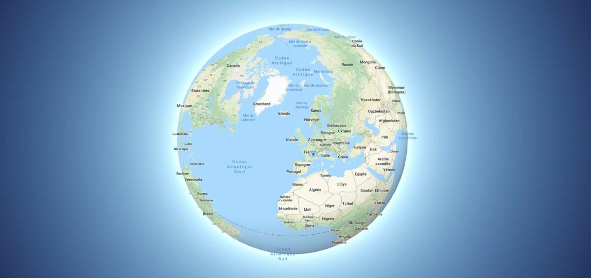 Google terre plate - Globe 3D - Guillaume Sciaux - Cartographe professionnel