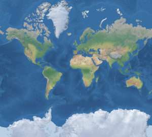 Google terre plate - Projection Mercator