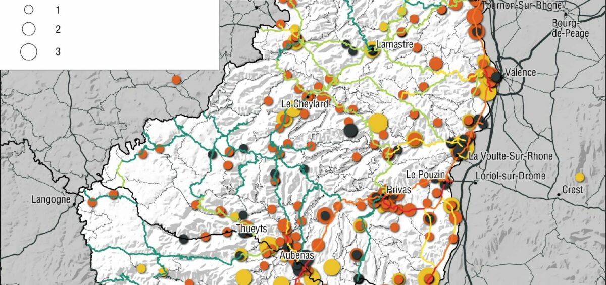 Ardeche - Trafics et accidentologie - Guillaume Sciaux - Cartographe professionnel