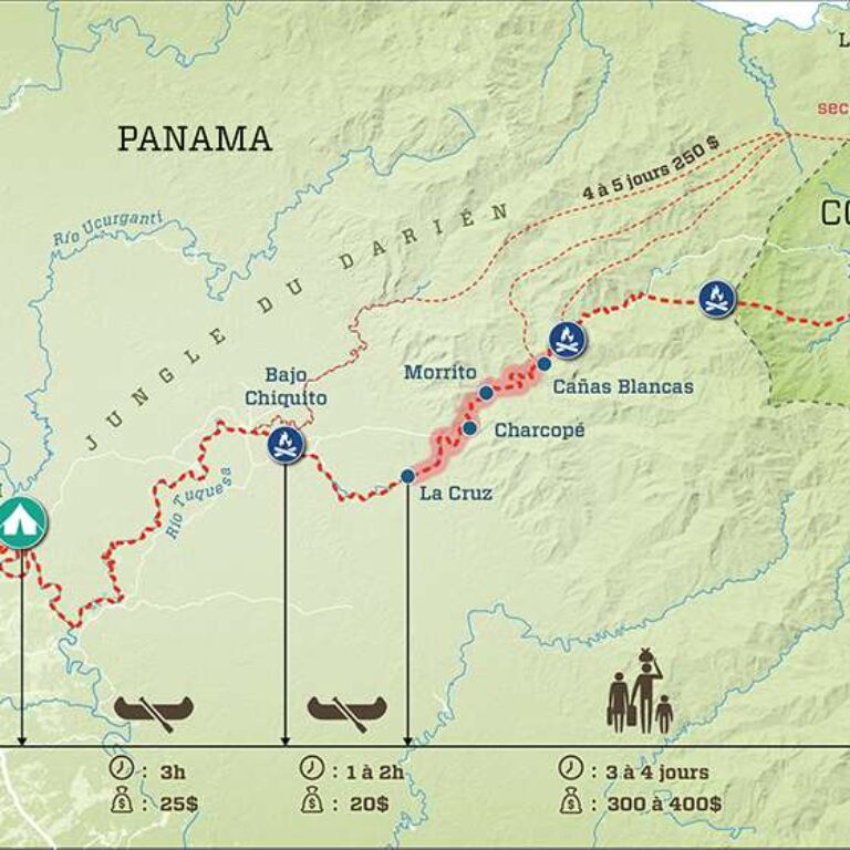 Les routes migratoires du Darien