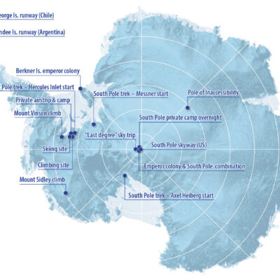 Carte de l'Antarctique