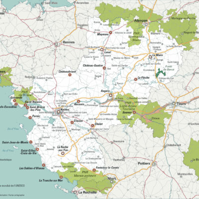 Carte des Pays de Loire