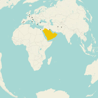 Carte-iran Extrait de carte pour l'exposition Iran du Louvre Abu Dhabi avec Museomaniac