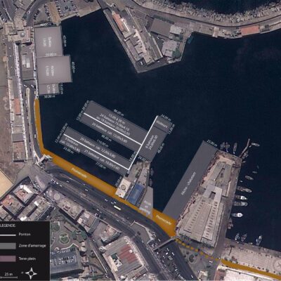Plan du projet de port d'Alger