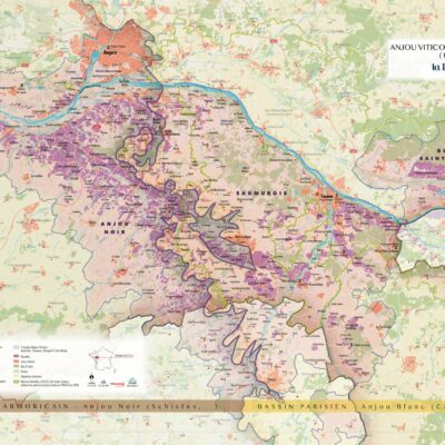 Carte en relief de l'Anjou Carte en relief de l'Anjou