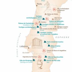 Astérix au Portugal - GEO Hors série Carte des sites touristiques au Portugal - GEO Hors série