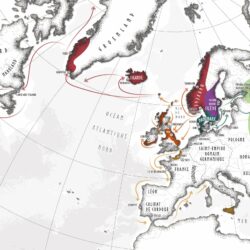Les vikings - GEO Histoire N°95 Carte des invasions vikings - GEO Histoire N°95